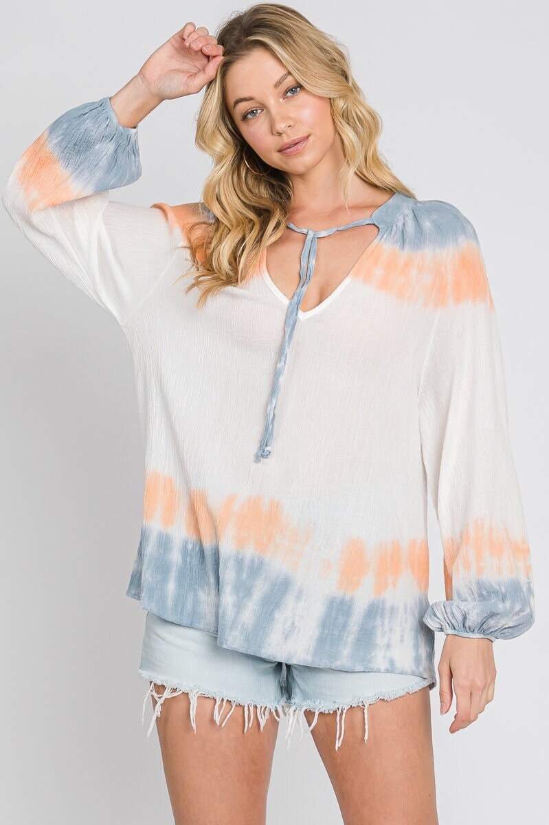Cotton Gauze Oversized BlouseMADE IN USA.